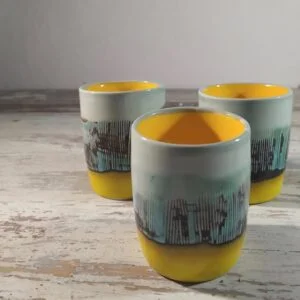 céramique céramiste faïence tasses à café en faïence
