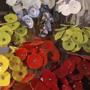céramique céramiste faïence Fleurs en céramique