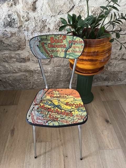 mobilier recyclé Marseille chaise vintage