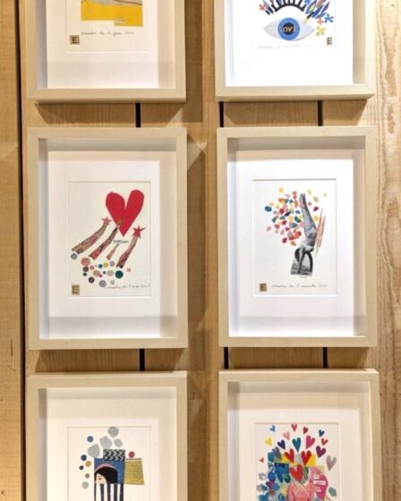 Bouique artisanat local cucuron luberon Cuc factory Boutique de créateurs locaux luberon collages eleonore dadoit cousin