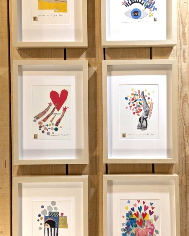 Bouique artisanat local cucuron luberon Cuc factory Boutique de créateurs locaux luberon collages eleonore dadoit cousin