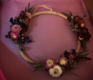 Couronne de fleur fleurs bio