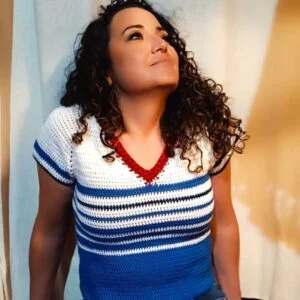 top au crochet, vetements au crochet fait main