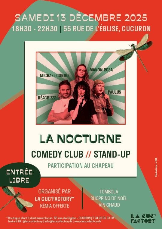 Soirée stand up à Cucuron