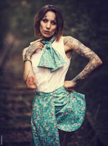 mode durable femme slow-fashion bleu liseron